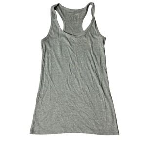 Universal Thread Womens XS Gray Ribbed Knit Racerback Tank Top Sleeveless Casual